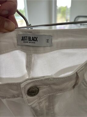 Just Black Crisp White Denim Pants